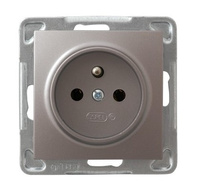 Gniazdo pojedyncze z uziemieniem  tytan IMPRESJA  GP-1YZ/m/23 Ospel