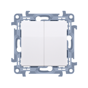 Przycisk zwierny podwójny biały SIMON 10 CP2.01/11 Kontakt-Simon