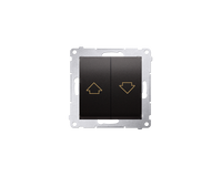 Przycisk żaluzjowy czarny mat Simon 54 DZP1.01/49 Kontakt-Simon