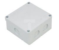 Puszka natynkowa hermetyczna biała z wkładem 5x4mm IP55 TAREL