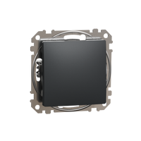 Łącznik pojedynczy czarny antracyt Sedna Design&Elements SDD114101 Schneider
