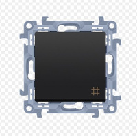 Wyłącznik krzyżowy czarny mat SIMON 10 CW7.01/49 Kontakt-Simon