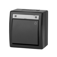 Przycisk dzwonkowy natynkowy hermetyczny IP55 antracyt Aquant 2K 5005-17