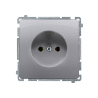 Gniazdo pojedyncze bez uziemienia stal inox Basic BMG1.01/21 Kontakt-Simon
