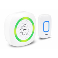 Dzwonek bezprzewodowy bateryjny DANCE II biały ST-420W zasięg 300m ZAMEL SUN10000496