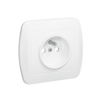 Gniazdo pojedyncze z uziemieniem biały AKORD AGZ1E/11 Kontakt-Simon