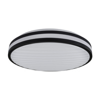 Plafon okrągły czarny natynkowy LED mat 30W 2900lm 4000K IP20 GRILL VS-80035