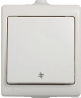 Łącznik krzyżowy natynkow hermetyczny biały IP44 VENA 150407 