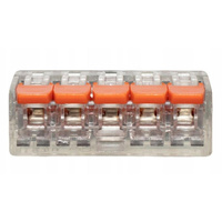 Szybkozłączka uniwersalna linka - drut 5 x 0,14-4 mm2 F-elektro F2.0278