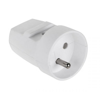 Gniazdo przenośne z uziemieniem białe IP20 Elgotech G-10