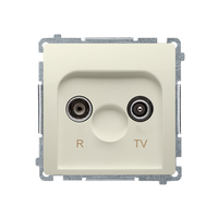 Gniazdo antenowe końcowe RTV beżowe Basic BMZAR1/1.01/12 Kontakt-Simon