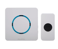 Dzwonek bezprzewodowy biały zdalnie sterowany 230V Plastrol W-99738