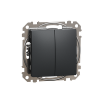 Łącznik świecznikowy czarny antracyt Sedna Design&Elements SDD114105 Schneider