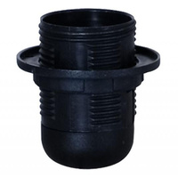 Oprawka termoplastyczna czarna z kołnierzem E27-1 F-elektro F4.0108