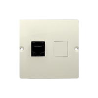 Gniazdo komputerowe pojedyncze RJ45 beżowe Basic BMF51.02/12 Kontakt-Simon