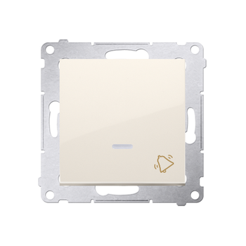 Przycisk dzwonek z podświetleniem kremowy Simon 54 DD1L.01/41 Kontakt-Simon