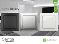 Przycisk dzwonek czarny SENTIA 1414-19 ELEKTRO-PLAST NASIELSK