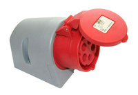 Gniazdo stałe siłowe 16A 5P 400V IP44 PCE 115-6