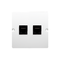 Gniazdo telefoniczne podwójne RJ11 biały Basic BMTF2.02/11 Kontakt-Simon