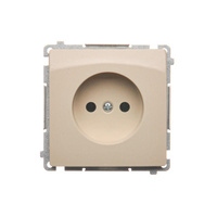  Gniazdo pojedyncze bez uziemienia beżowe Basic BMG1.01/12 Kontakt-Simon