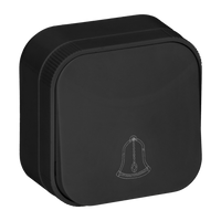 Przycisk dzwonkowy natynkowy czarny ToDo IP20 Orno OR-OE-7204/B