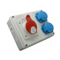 Rozdzielnia stała z gniazdami 1 x 16A 5p 2 x 250V  ROSP 1631 SEZ