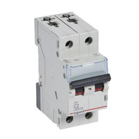 Wyłącznik nadprądowy 2P C 2A TX3 Legrand 403521 