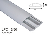 Listwa podłogowa biały LPO 18mm x 75mm 2m AKS 111750 2mb=1szt