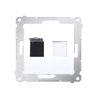 Gniazdo komputerowe pojedyncze RJ45 kat.6 białe Simon 54 D61.01/11 Kontakt-Simon
