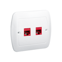 Gniazdo komputerowe podwójne biały AKORD AF52/11 Kontakt-Simon