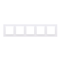 Ramka 5-krotna biały SIMON 10 CR5/11 Kontakt-Simon