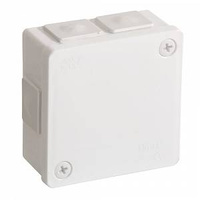 Puszka natynkowa hermetyczna IP55 białaskręcana 86x86x40 IP55 Viplast 02201