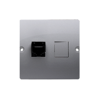Gniazdo komputerowe pojedyncze RJ45 stal inox Basic BMF51.02/21 Kontakt-Simon