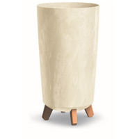 Doniczka na nóżkach kremowa GRACIA TUBUS SLIM BETON EFFECT DGTL240E-CY700