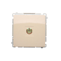 Gniazdo antenowe R-TV końcowe beżowe Basic BMAK3.01/12 Kontakt-Simon