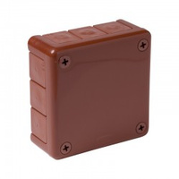 Puszka natynkowa hermetyczna brązowa 98x98x42 IP55 Viplast 04102