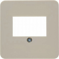 Plakietka gniazda głośnikowego kremowa 103302 HAGER