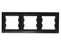 Ramka 3-krotna pozioma antracyt Asfora EPH5800371 Schneider
