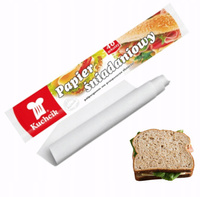 Papier śniadaniowy biały w rolce 40 szt arkuszy Kuchcik