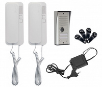 Zestaw domofonowy 2-rodzinny aluminium COSMO R2 Cyfral