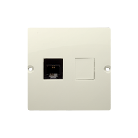 Gniazdo telefoniczne pojedyncze RJ11 beżowy Basic BMTF1.02/12 Kontakt-Simon