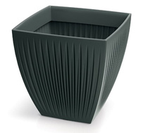 Doniczka z wkładem antracytowa Latia Square Midl TLSO48M-466R