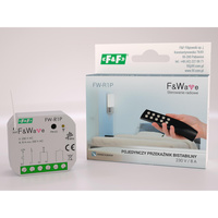 Radiowy pojedyńczy przekaźnik bistabilny P/t 85-265V AC/DC FiWave FW-R1P
