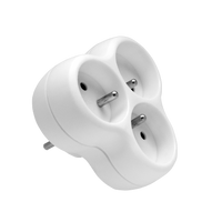 Rozgałęźnik 3-gniazdowy z uziemieniem biały Elgortech RT-30CA 