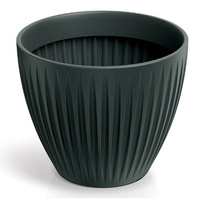 Doniczka z wkładem antracytowa Latia Round TLRO40-466R