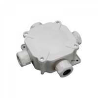 Puszka hermetyczna natynkowa szara 4-dławice 128x128 IP67 SEZ 6455-27P