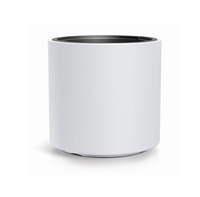 Doniczka okrągła z wkładem biała HEOS DBHER400-S433