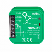 Sterownik dopuszkowy rolet WI-FI SRW-01 SUPLA  Zamel SPL10000004