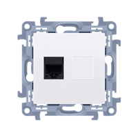 Gniazdo komputerowe pojedyncze biały SIMON 10 C51.01/11 Kontakt-Simon