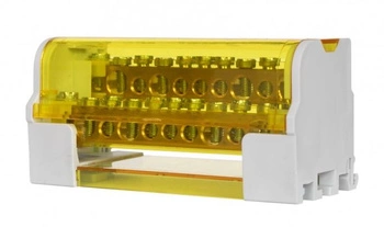 Blok rozdzielczy dwubiegunowy 125A  2 x 11-otworów LBR - 211 F-Elektro F2.0162